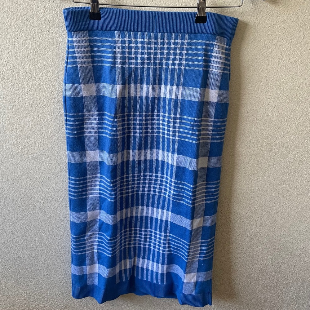 Long plaid skirt